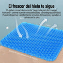 Almohada confort SitRelief vista desde arriba, mostrando su diseño ergonómico y la distribución uniforme de la presión, pensada para el alivio presión cóccix y ofrecer un asiento ergonómico superior.