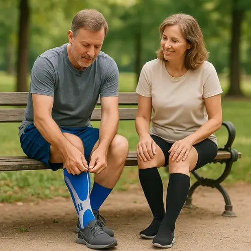 Medias de Compresión para Aliviar Dolor y Mejorar Circulación FlexVeins™ Ultra