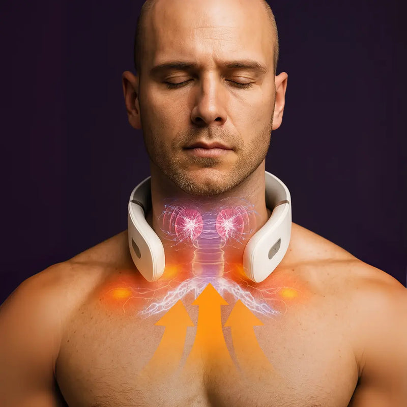 Masajeador de cuello eléctrico blanco 1