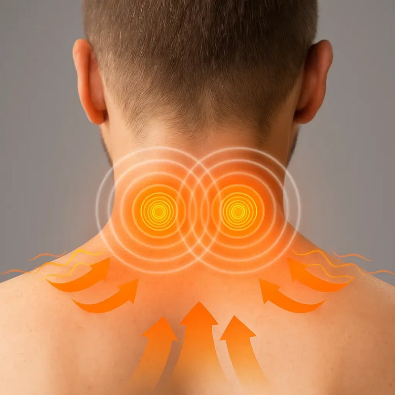 Masajeador de cuello eléctrico blanco 2