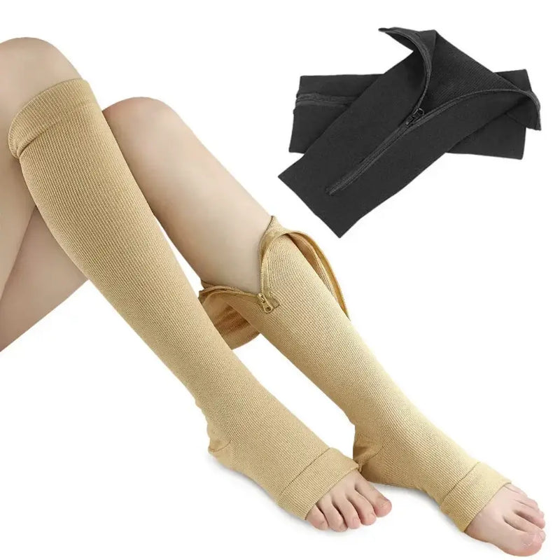 Medias de Compresion con Cremallera 1