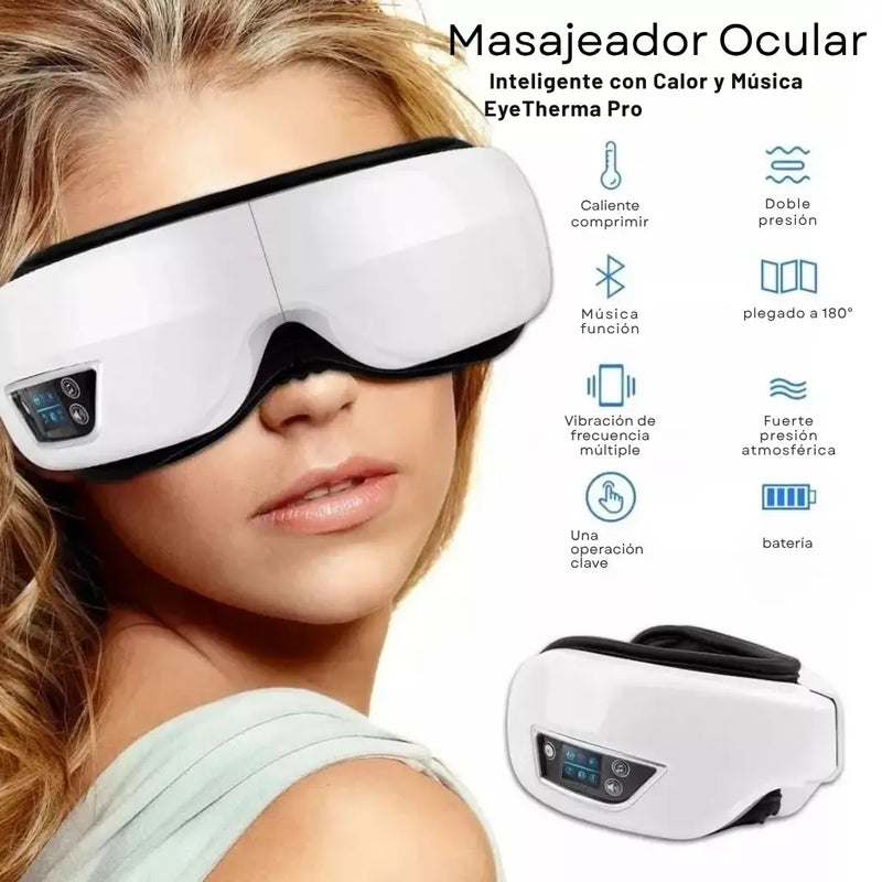 Masajeador Ocular Inteligente con Calor y Música EyeTherma Pro