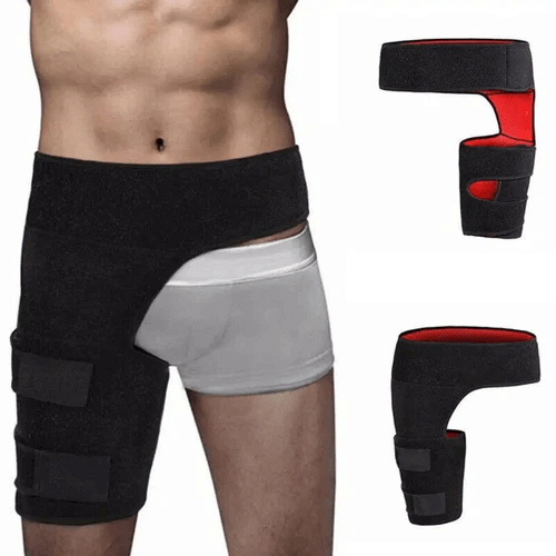 colocada en la parte baja de la espalda para aliviar dolor ciático y lumbar