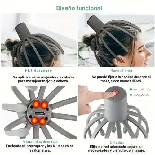 Masajeador de Cabeza Antiestrés SensaScalp
