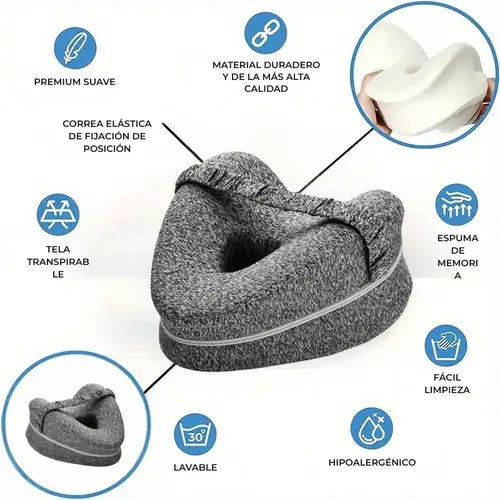 SleepKnee™ - Almohada Ortopédica para Rodillas y Alivio de Dolor Lumbar