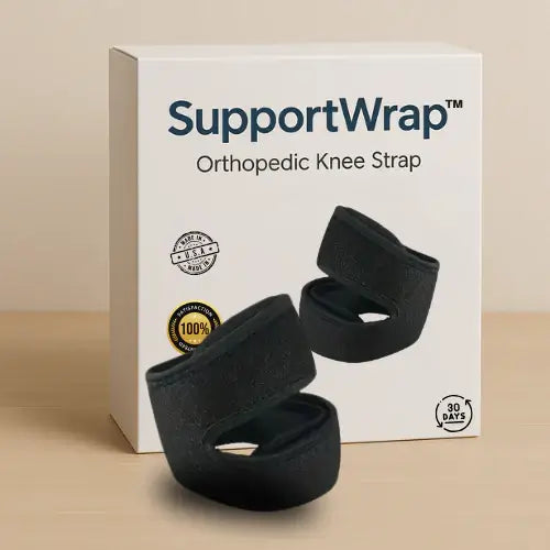 SupportWrap™ - Rodillera Ortopédica Ajustable para Dolor y Soporte Articular